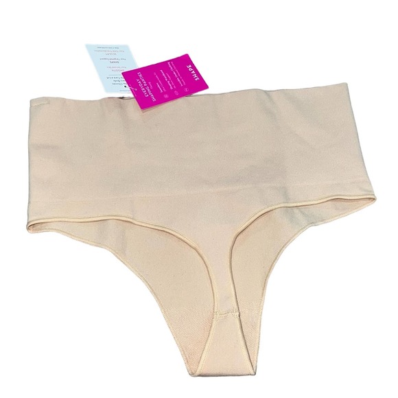 Spanx Everyday Shaping Soft Panties Thong Nude - Picture 2 of 4